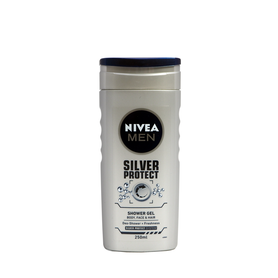 NIVEA Pánský sprchový gel a šampón Silver Protect 250 ml