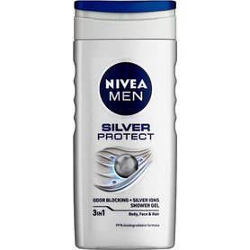 NIVEA Pánský sprchový gel Silver Protect 250 ml