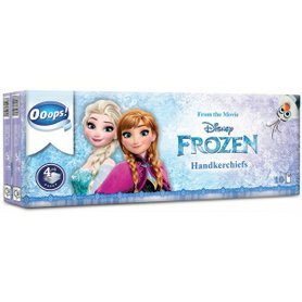 OOOPS! Papírové kapesníčky čtyřvrstvé Frozen 10 balíčků