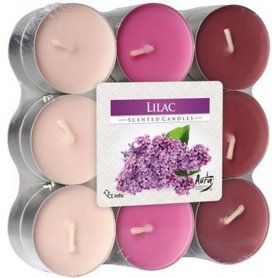 BISPOL vonné čajové svíčky Lilac 18 ks