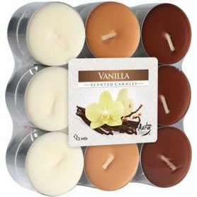 BISPOL vonné čajové svíčky Vanilla 18 ks