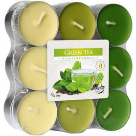 BISPOL vonné čajové svíčky Green Tea 18 ks