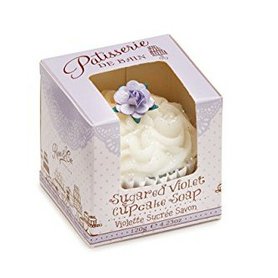 PATISSERIE DE BAIN Tuhé mýdlo ve tvaru dortíku Sugared Violet 100 g