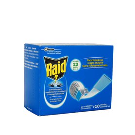 RAID Elektrický odpařovač a polštářek proti hmyzu 10 ks