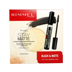 RIMMEL Kosmetická dárková sada Black & Matte 2 ks