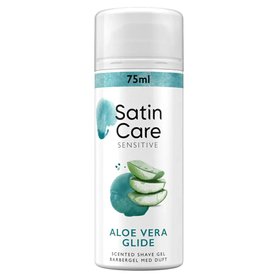 SATIN CARE Dámský gel na holení pro citlivou pokožku s Aloe Vera 75 ml