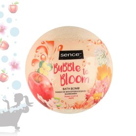 SENCE Šumivá bomba do koupele Bubble to bloom - Flower crush & apple 120g