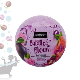 SENCE Šumivá bomba do koupele Bubble to bloom - Orchid love & sweet plum 120g