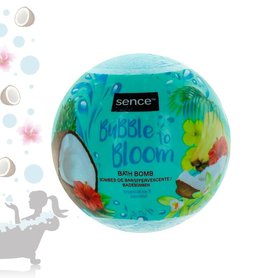 SENCE Šumivá bomba do koupele Bubble to bloom - Tropical vibes & coconut 120g