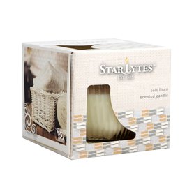 STARLYTES svíčka ve skle Soft Linen 85 g