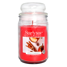 STARLYTES Velká svíčka ve skle Apple Cinnamon 454g