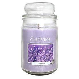 STARLYTES Velká svíčka ve skle Lavender 454g