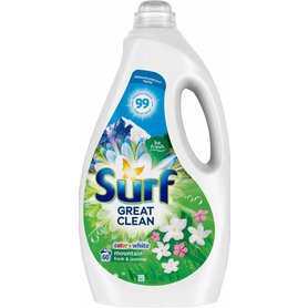 SURF great clean Prací gel na barevné i bílé prádlo Mountain fresh & Jasmine 3l