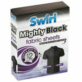SWIRL Ubrousky na praní pro obnovu černé a tmavé barvy Mighty Black 12 ks