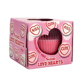 SWIZZELS Love Hearts svíčka ve skle Strawberry Kiss 85 g