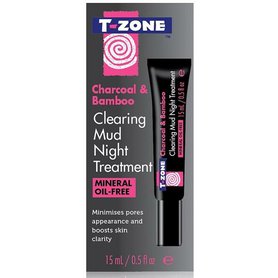 T-ZONE Čistící noční pleťový krém Charcoal & Bamboo 15 ml