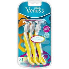 GILLETTE Venus 3 Dámské holicí strojky 3 ks - žluté