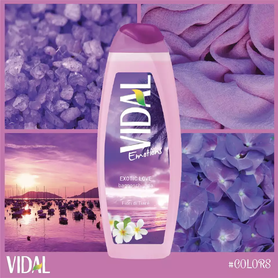 VIDAL Sprchový gel Emotions - Exotic Love 250 ml