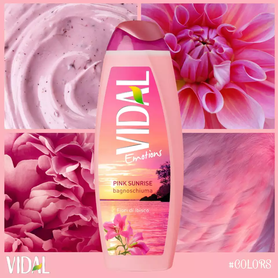 VIDAL Sprchový gel Emotions - Pink Sunrise 250 ml
