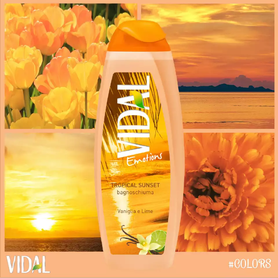 VIDAL Sprchový gel Emotions - Tropical Sunset 250 ml