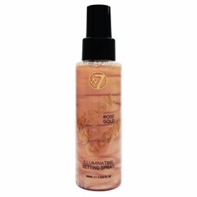 W7 Ready to go Fixační sprej s perleťovým efektem Rose Gold 100 ml