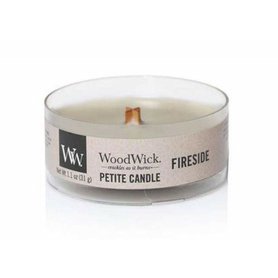 WOODWICK Mini svíčka s dřevěným praskajícím knotem Fireside 31g