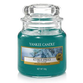 YANKEE CANDLE Mini svíčka ve skle Icy Blue Spruce 104 g
