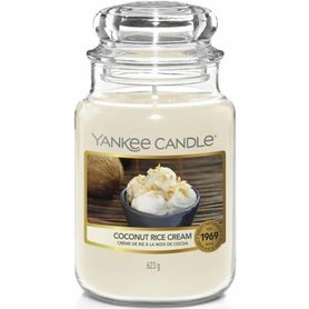 YANKEE CANDLE Velká svíčka ve skle Coconut Rice Cream 623 g