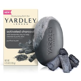 YARDLEY Hydratační tuhé koupelové mýdlo Activated charcoal 120g