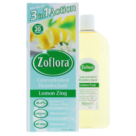 ZOFLORA Dezinfekční přípravek Lemon Zing 500 ml - koncentrát na 20l BBB